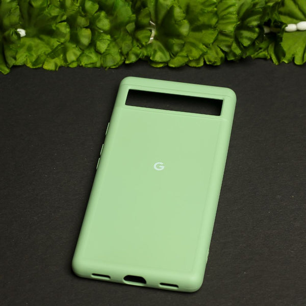 Light Green Original Silicone case for Google Pixel 7a - The Hatke