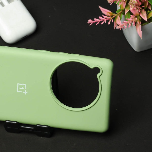 Light Green Original Silicone case for Oneplus 12R - The Hatke