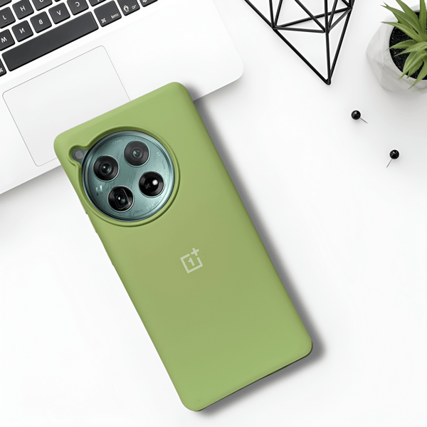 Light Green Original Silicone case for Oneplus 12R - The Hatke