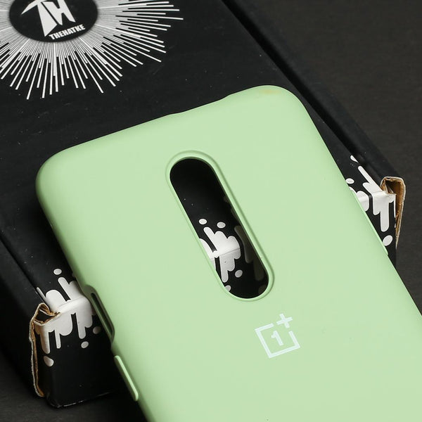 Light Green Original Silicone case for Oneplus 7 Pro - The Hatke