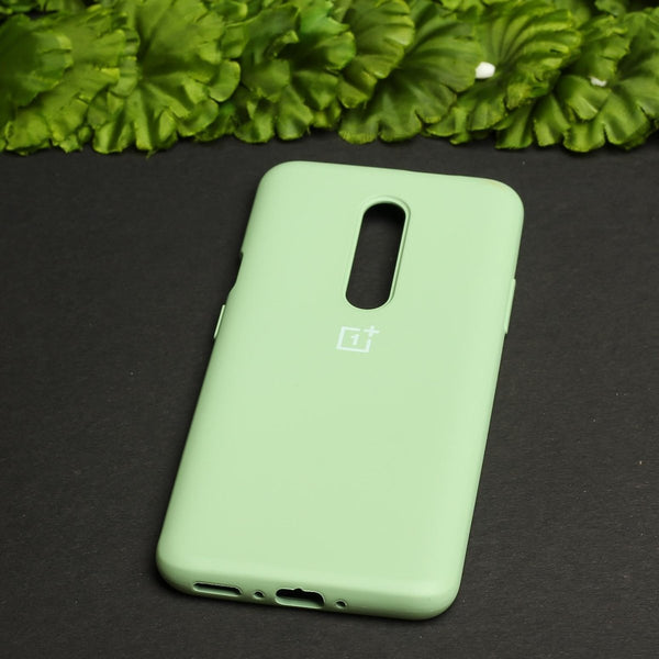 Light Green Original Silicone case for Oneplus 7 Pro - The Hatke