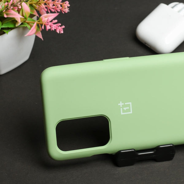 Light Green Original Silicone case for Oneplus 9 - The Hatke