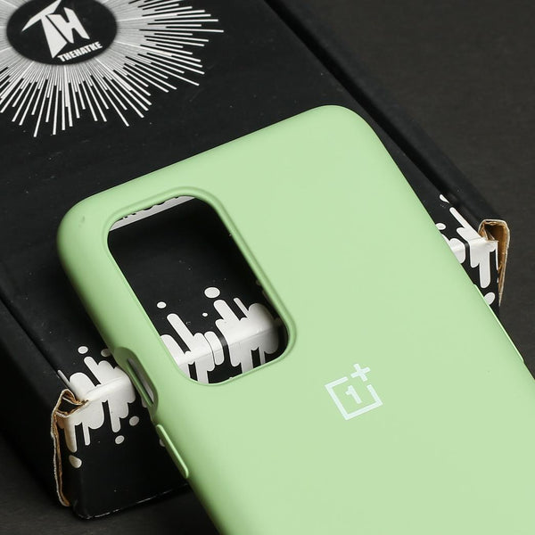 Light Green Original Silicone case for Oneplus 9 - The Hatke