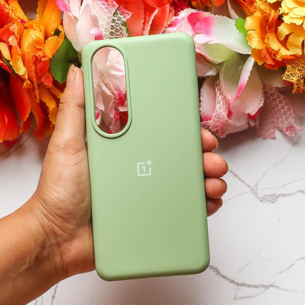 Light Green Original Silicone case for Oneplus Nord CE 4 - The Hatke