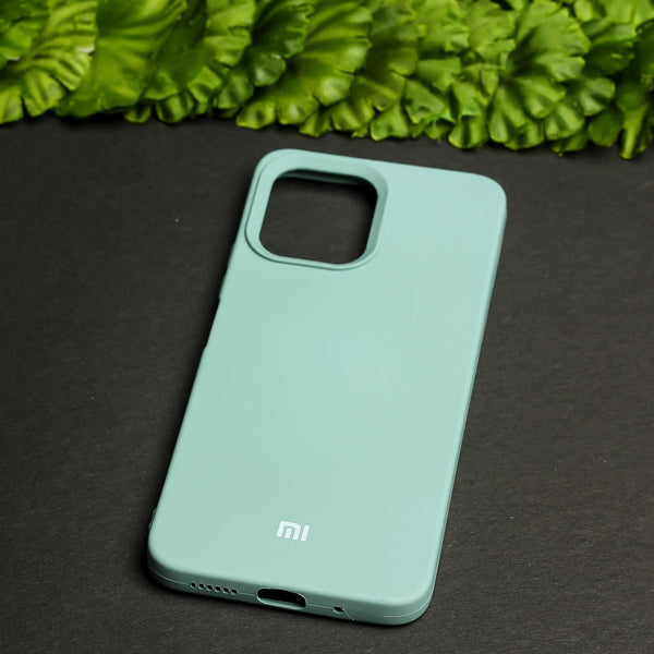 Light Green Original Silicone case for Redmi 12 5G - The Hatke