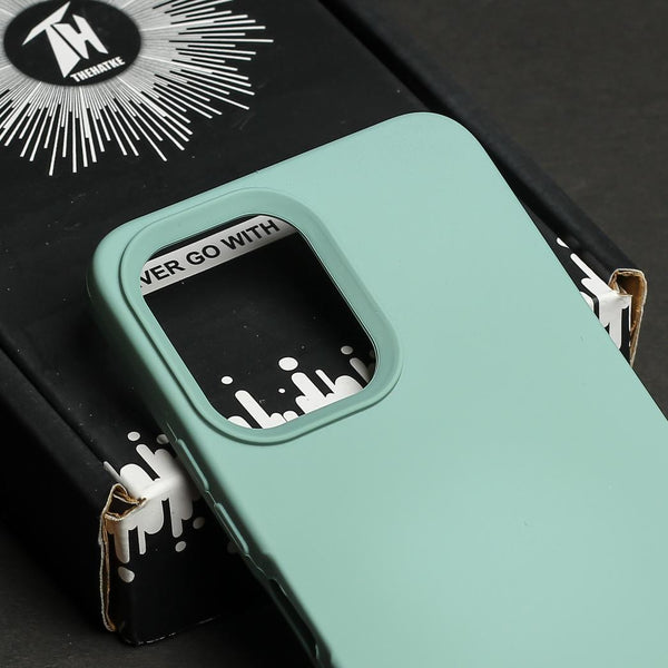 Light Green Original Silicone case for Redmi 12 5G - The Hatke