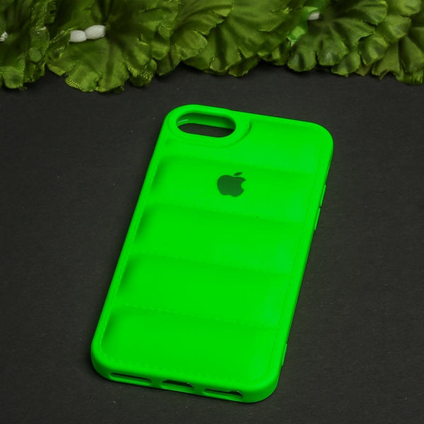 Light Green Puffon silicone case for Apple iPhone 7 - The Hatke