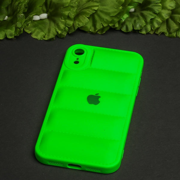 Light Green Puffon silicone case for Apple iPhone Xr - The Hatke