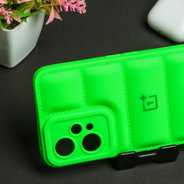 Light Green Puffon Silicone case for Oneplus Nord CE 2 Lite - The Hatke