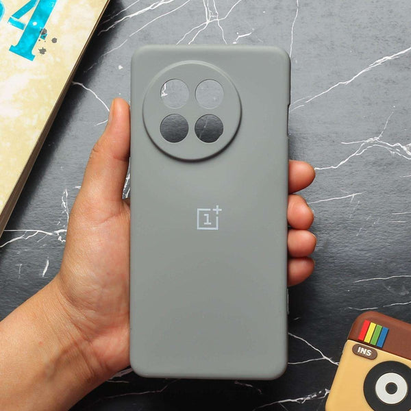 Light Grey Camera Original Silicone case for Oneplus 13R - The Hatke