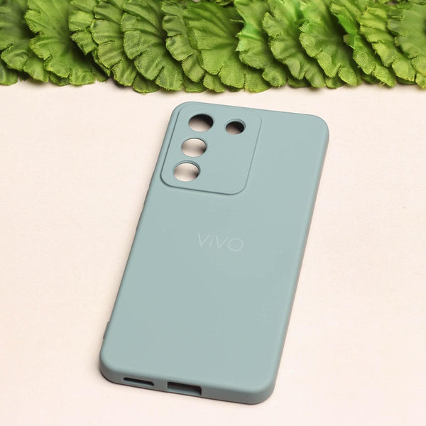 Light Grey Camera Original Silicone case for Vivo Y200 - The Hatke