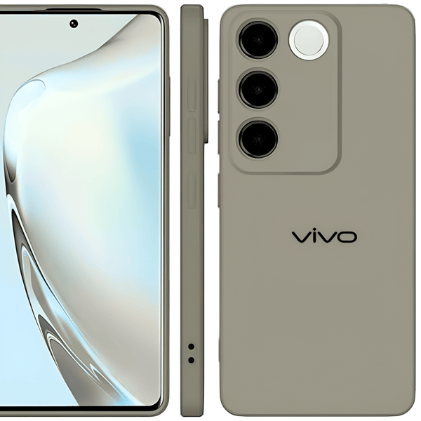 Light Grey Camera Original Silicone case for Vivo Y200 - The Hatke
