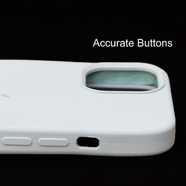 Light Grey Original Silicone case for Apple Iphone 15 Plus - The Hatke