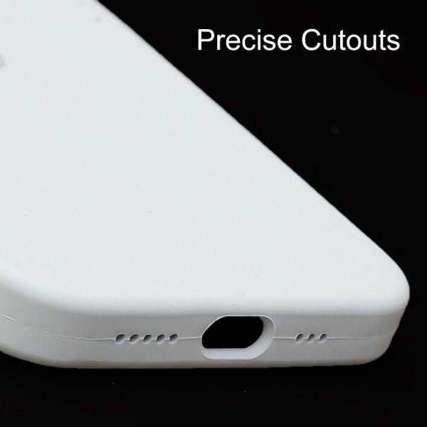 Light Grey Original Silicone case for Apple Iphone 15 Plus - The Hatke