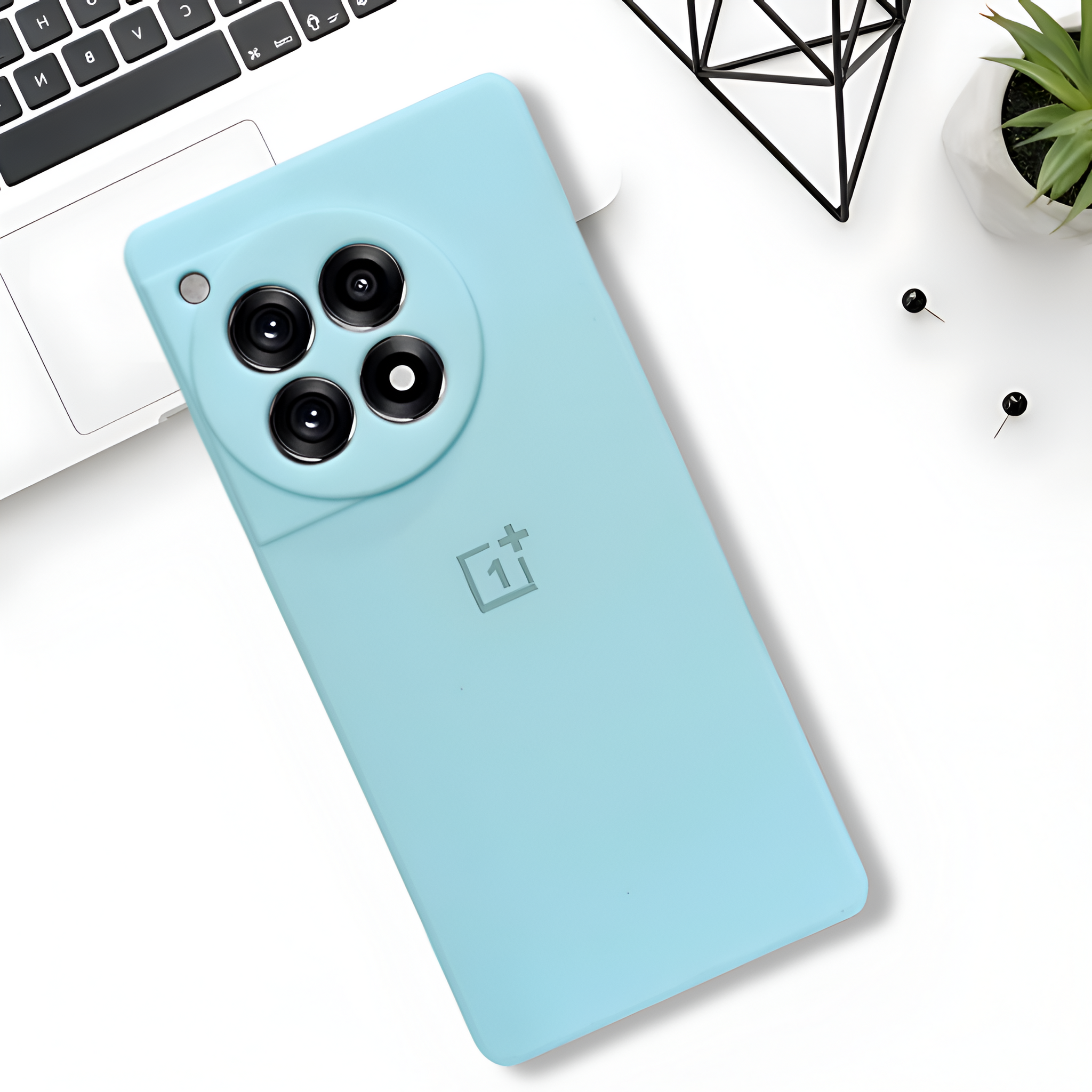 Light Blue Candy Silicone Case for Oneplus 12