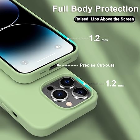 Light Green Original Silicone case for Apple iphone 13 Pro Max