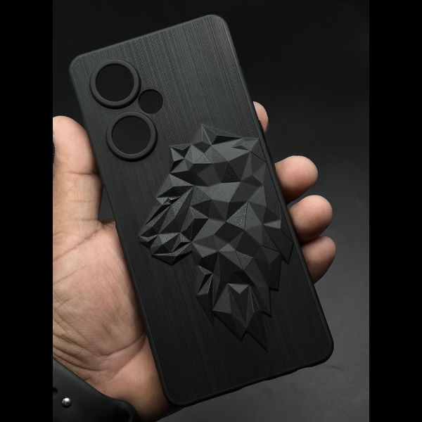 LION Engraved Silicone Case for Oneplus Nord CE 3 Lite 5g - The Hatke