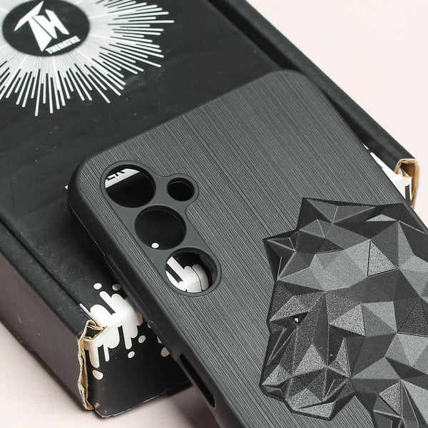 LION Engraved Silicone Case for Samsung A14 - The Hatke