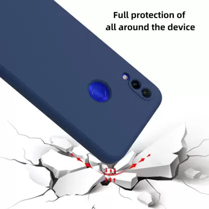 Dark Blue Camera Original Silicone Case for Redmi Note 7 Pro