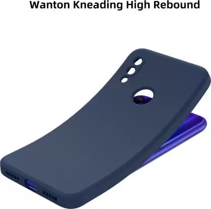 Dark Blue Camera Original Silicone Case for Redmi Note 6 Pro