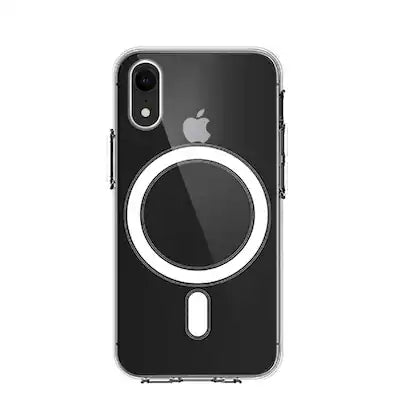 White MagSafe Clear Transparent Silicone case for Apple iphone Xr