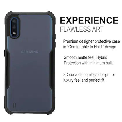 Shockproof transparent Safe Silicone case for Samsung M01