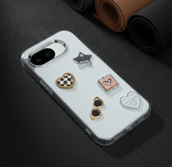 Lovely Heart (520) Silicone Hard Case for Google Pixel 9a - The Hatke