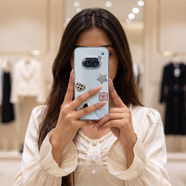 Lovely Heart (520) Silicone Hard Case for Nothing Phone 2A - The Hatke