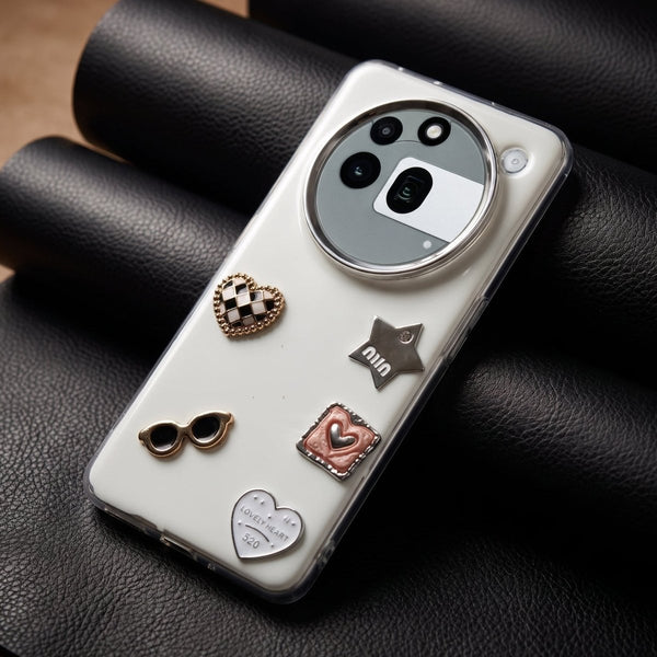 Lovely Heart (520) Silicone Hard Case for Nothing Phone 3a Pro - The Hatke
