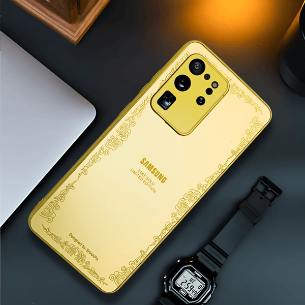 Luxury Gold Mirror case for Samsung S20 Ultra - The Hatke