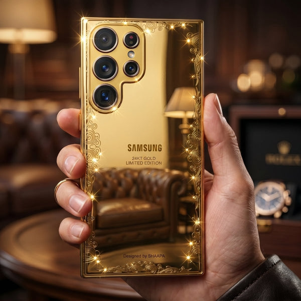 Luxury Gold Mirror case for Samsung S23 Ultra - The Hatke