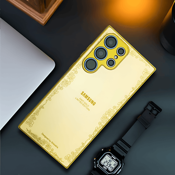 Luxury Gold Mirror case for Samsung S23 Ultra - The Hatke