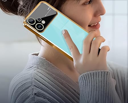 Luxury Plating Gold Camera Protection Transparent Case for Oneplus Nord CE 2 Lite - The Hatke