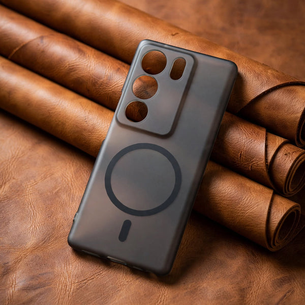 Black Paper Matte Magsafe Case for Vivo V29 Pro