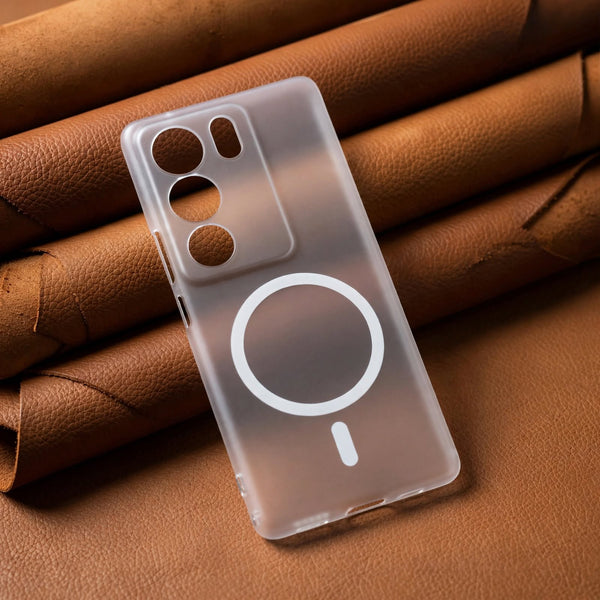 White Paper Matte Magsafe Case for Vivo V29