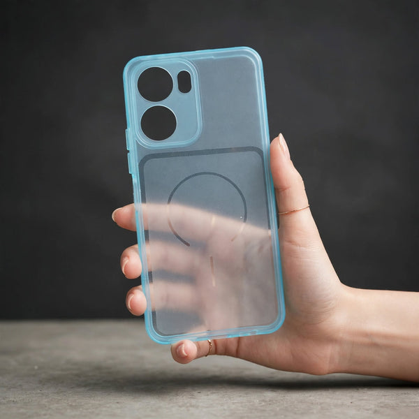 Light Blue Amber Silicone Case for Vivo T2X