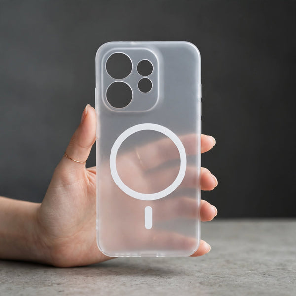 White Paper Matte Magsafe Case for Oppo Reno 16
