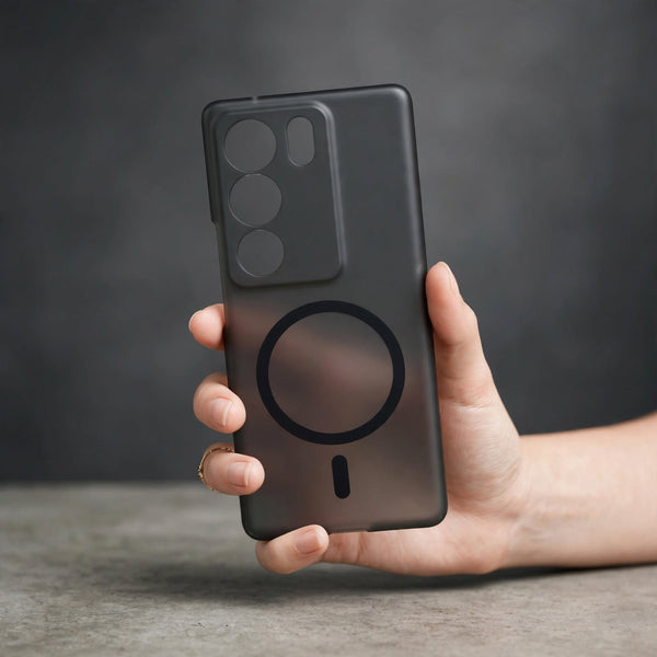 Black Paper Matte Magsafe Case for Vivo V29 Pro