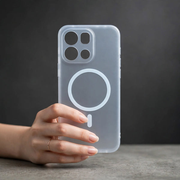 White Paper Matte Magsafe Case for Oneplus Nord 6