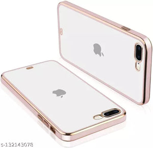 Rose Gold Electroplated Transparent Case for Apple iphone 8 Plus