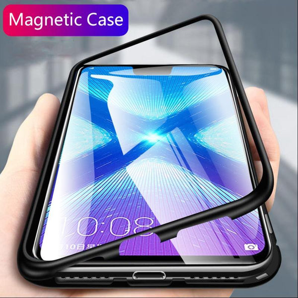 Transparent Magnetic Back Case for Apple iphone Xs Max