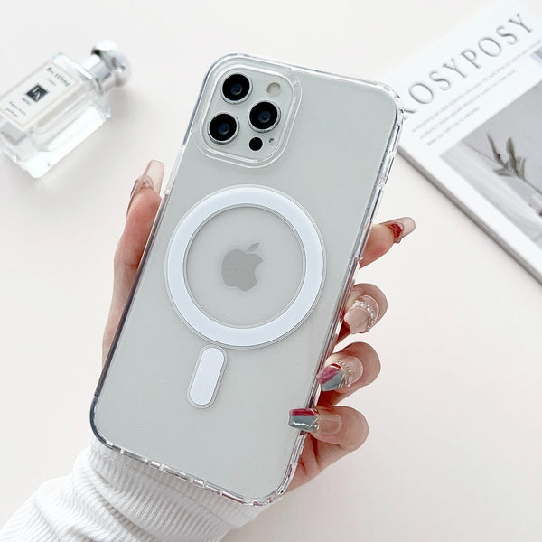 MagSafe Clear Transparent Silicone case for Apple iphone 11 Pro - The Hatke