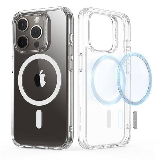 MagSafe Clear Transparent Silicone case for Apple iphone 15 Pro - The Hatke