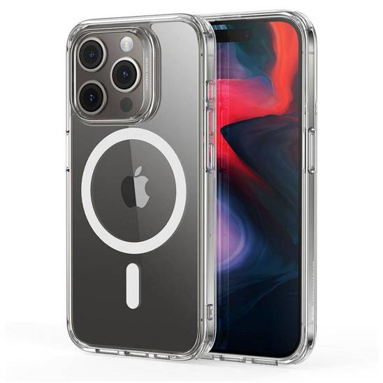 MagSafe Clear Transparent Silicone case for Apple iphone 15 Pro - The Hatke