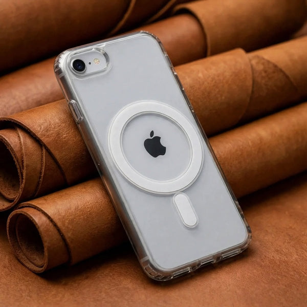 MagSafe Clear Transparent Silicone case for Apple iphone 8 - The Hatke