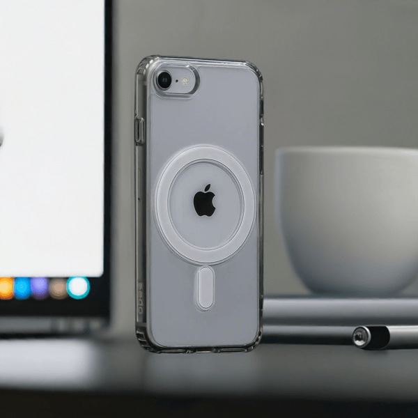 MagSafe Clear Transparent Silicone case for Apple iphone 8 - The Hatke