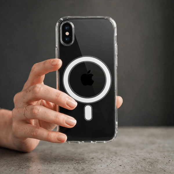 MagSafe Clear Transparent Silicone case for Apple iphone X/xs - The Hatke