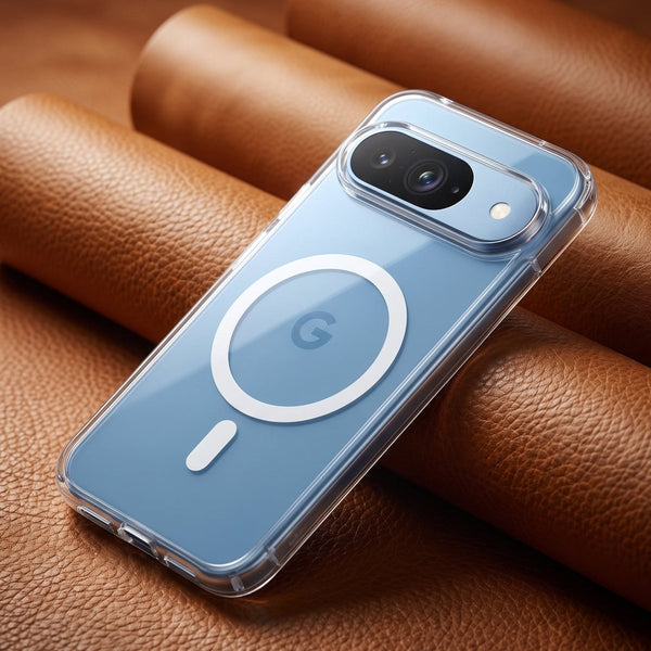 MagSafe Clear Transparent Silicone case for Google Pixel 9 - The Hatke