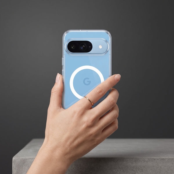 MagSafe Clear Transparent Silicone case for Google Pixel 9 - The Hatke