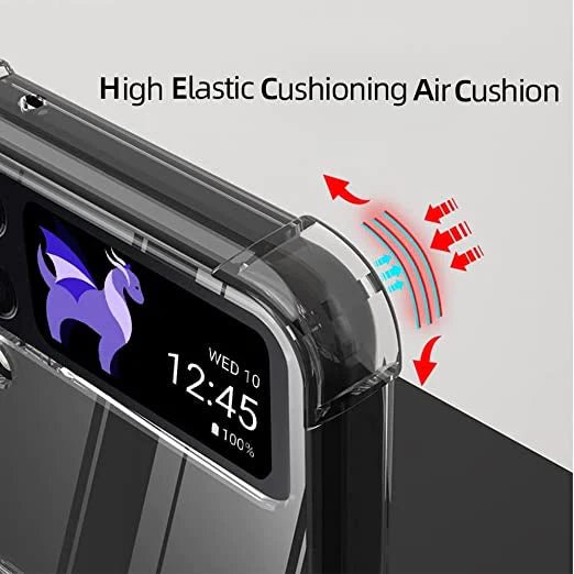 MagSafe Clear Transparent Silicone case for Samsung Galaxy Z FLIP 3 - The Hatke